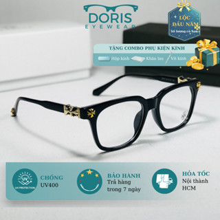 Gọng Kính Cận Mắt Kính Vuông Nam Nữ Phong Cách Thời Trang Nhựa Kim Loại Cao Cấp Bền Đẹp CH 2273