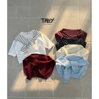 [Taby] Khăn choàng vai len kẻ size 23-29cm, chất liệu len mềm mịn cho bé trai bé gái từ 2-7 tuổi KL01