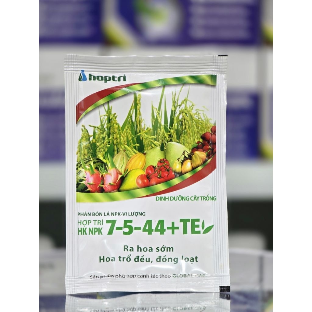 7544 TE HỢP TRÍ gói 40g giúp ra hoa sớm, ra hoa nhiều, ra hoa đòng loạt, vô gạo nhanh, no tới cậy