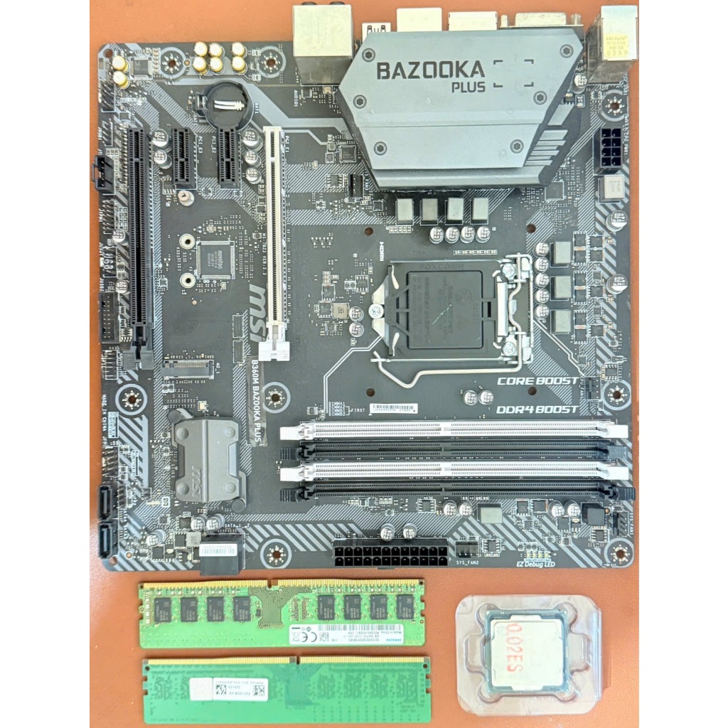 Combo Mainboard MSI B360M Bazooka Plus + CPU i7 8700 + Ram 16GB hàng tháo máy bảo hành 1 tháng