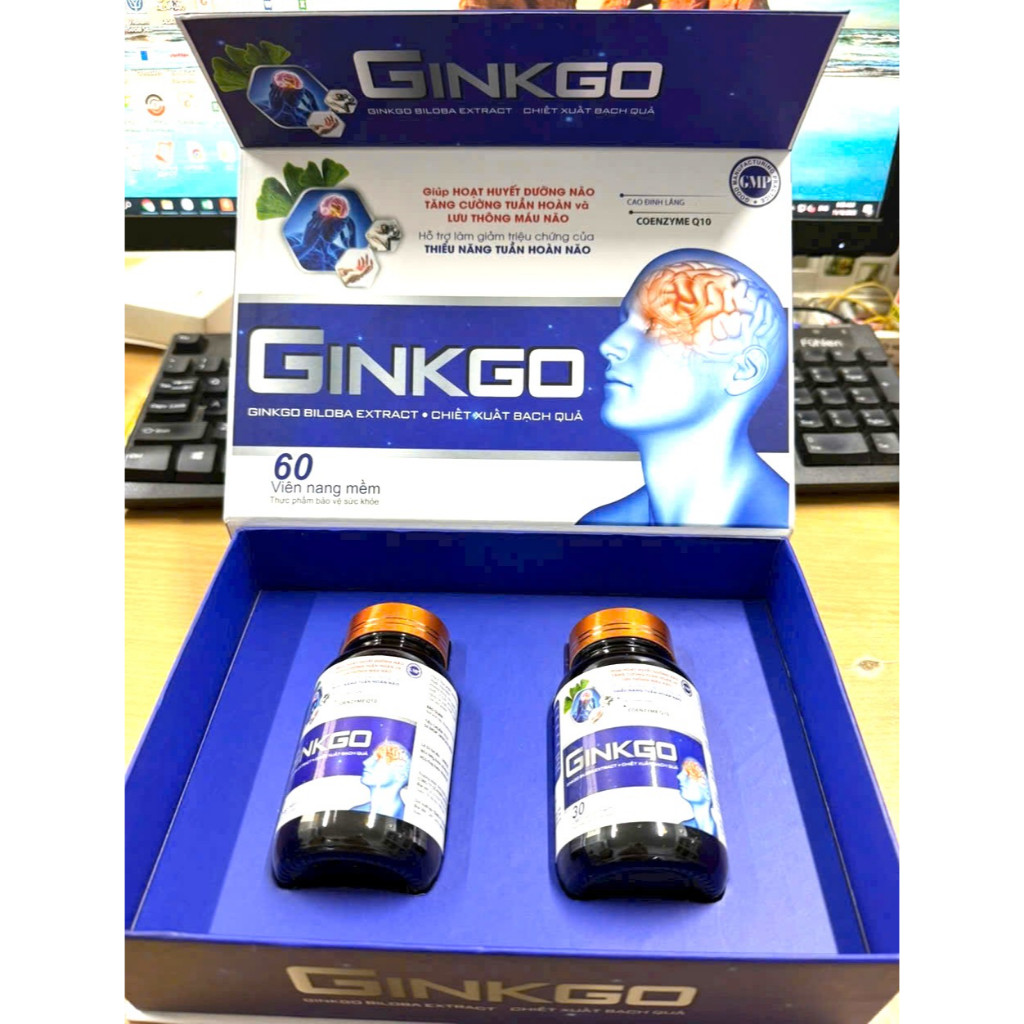 Ginkgo  ginkgo biloba 240mg  trí nhớ, chứng mất ngủ hoạt huyết dưỡng não, đau đầu chóng mặt ngủ khôn