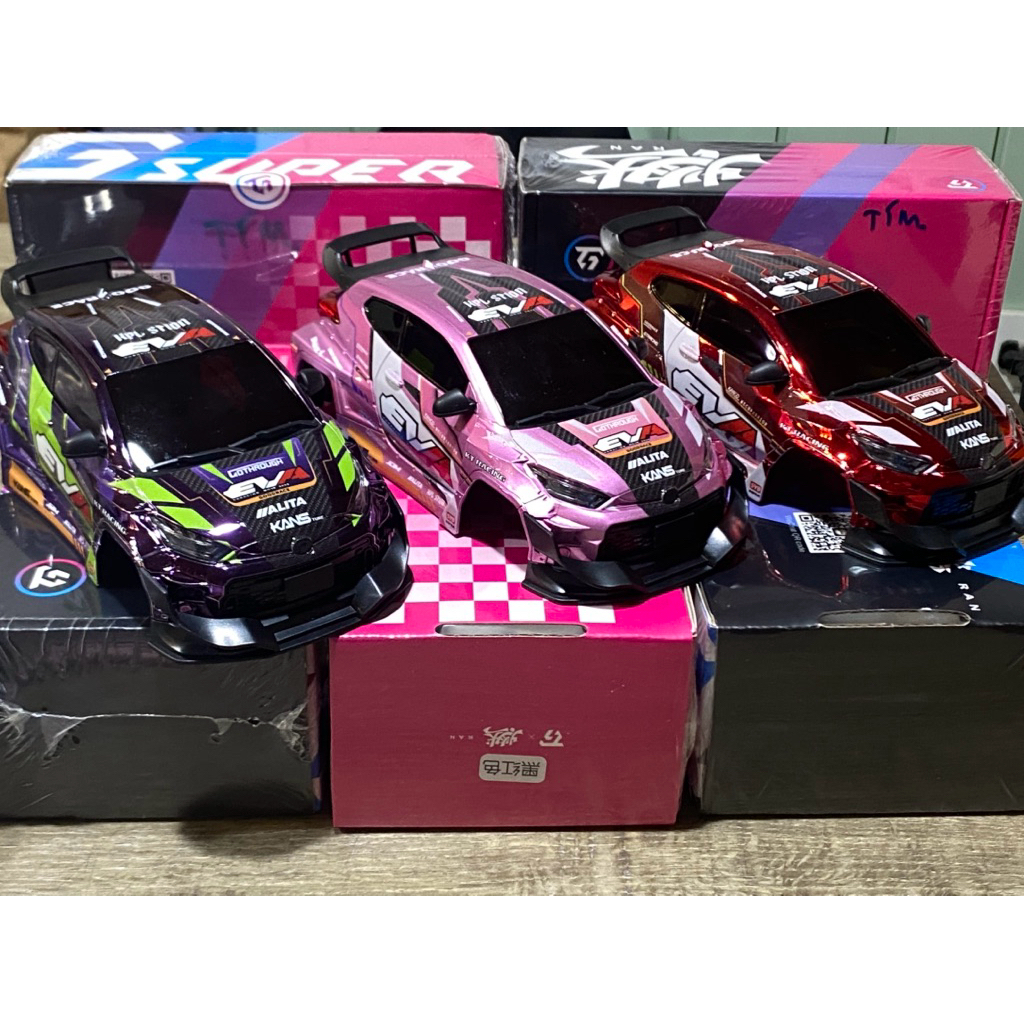 Tg Racing 1/24 body fit đặc biệt với Super ran - Supra toy có đèn