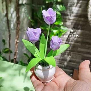 Hoa Đất Sét Mini- Chậu Tulip Mini 12cm