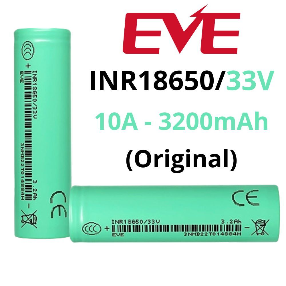 Pin sạc EVE INR18650/33V 3200mAh 3.6V 18650