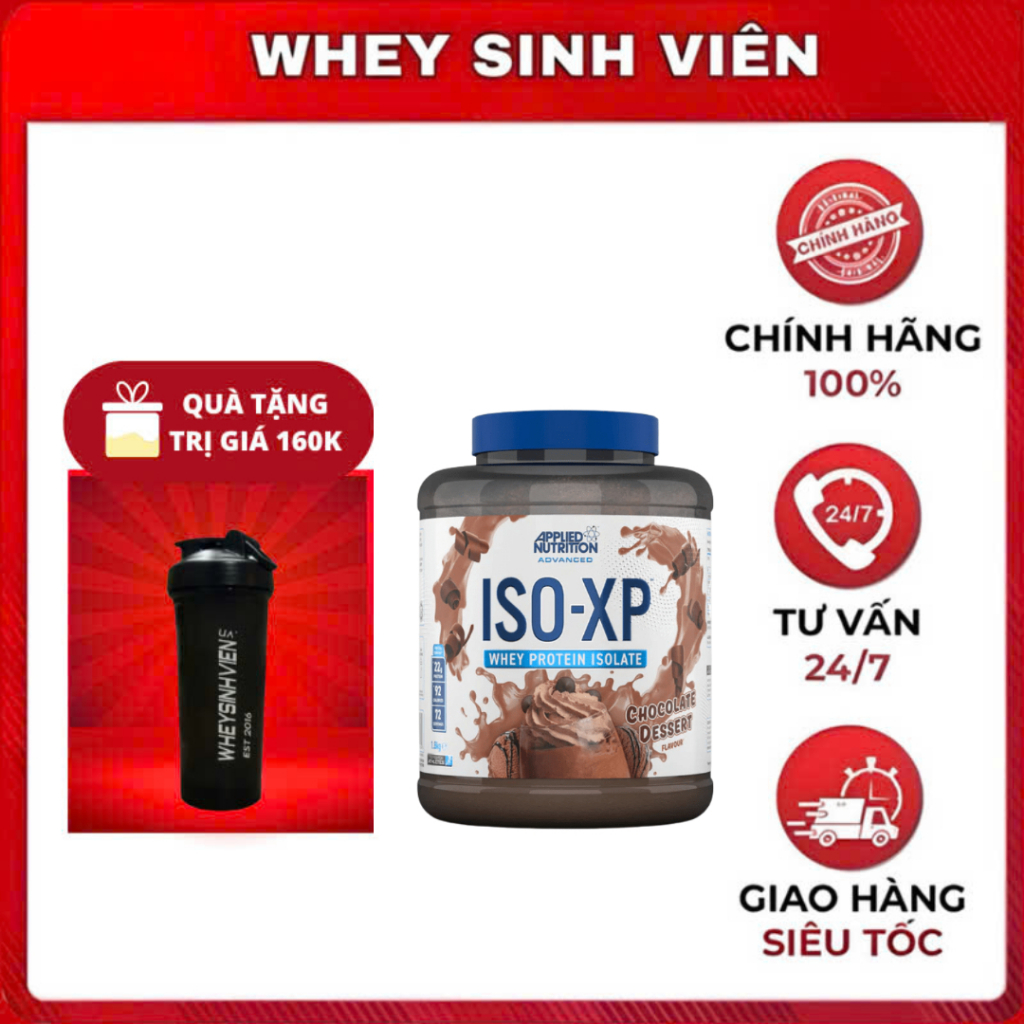 Iso Xp 100% Whey isolate 92% Tinh Khiết Sữa Tăng Cơ Cho Người Tập Thể Hình Applied Nutrition ISO XP 