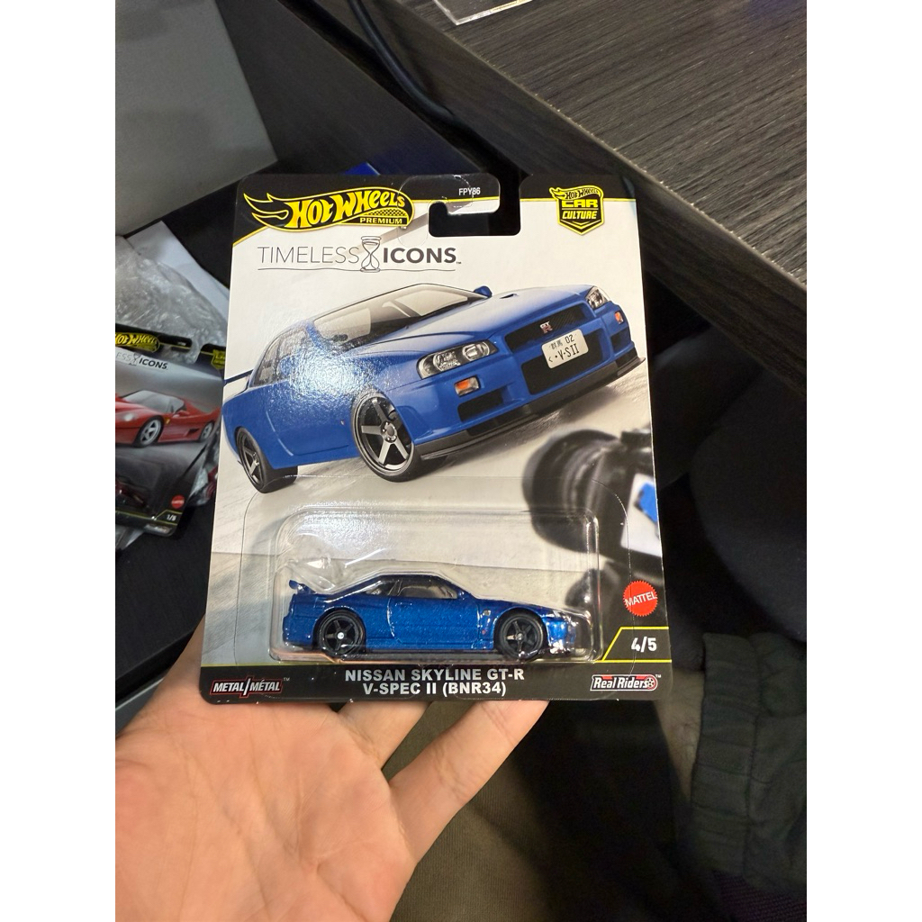 Hotwheels Premium Nissan Skyline GTR R34/ mô hình ô tô