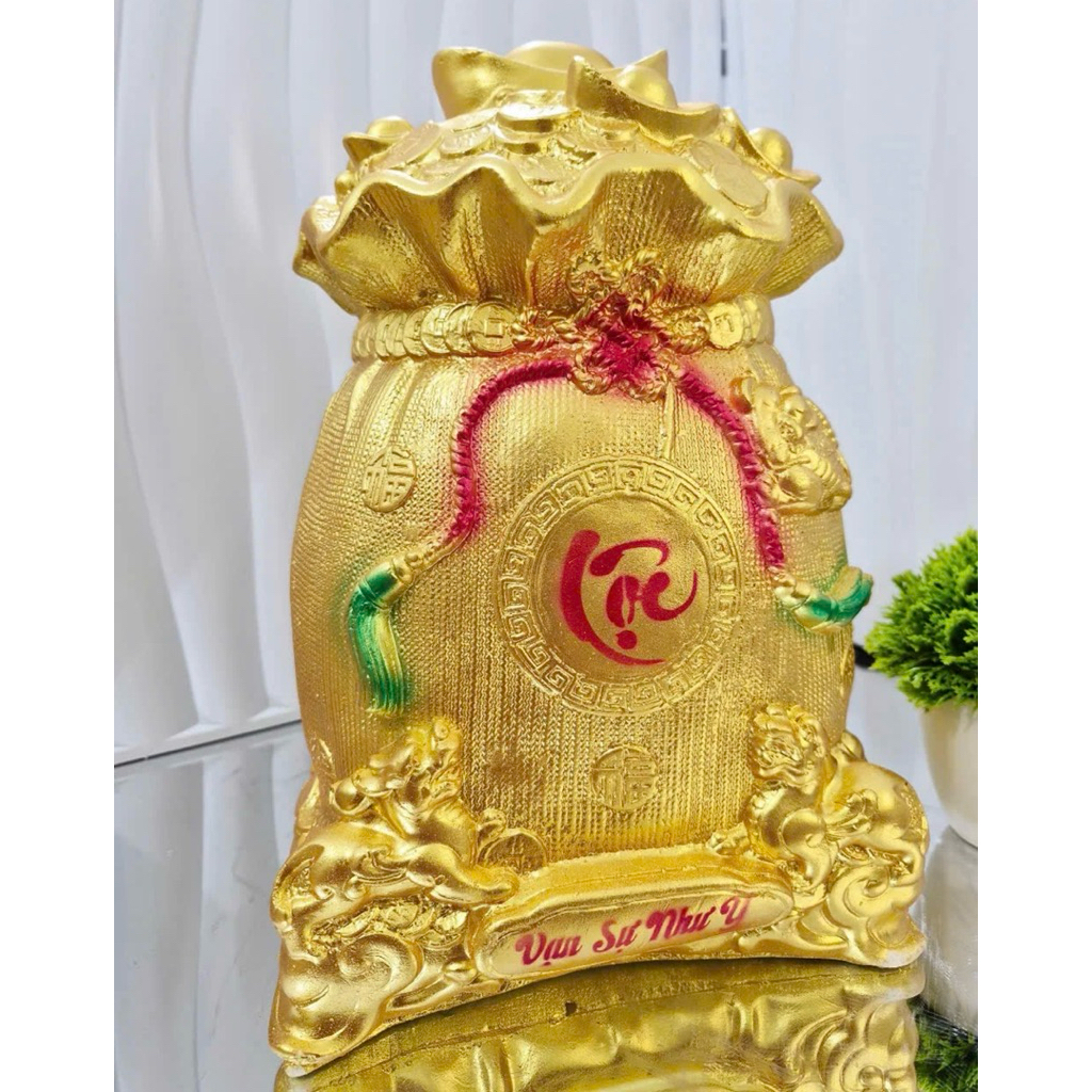 Túi Vàng Hũ Vàng Size To KT 32x26cm Tiết Kiệm Thạch Cao. Lợn Đất Lợn Tiết Kiệm Thạch Cao Ống Heo Ống