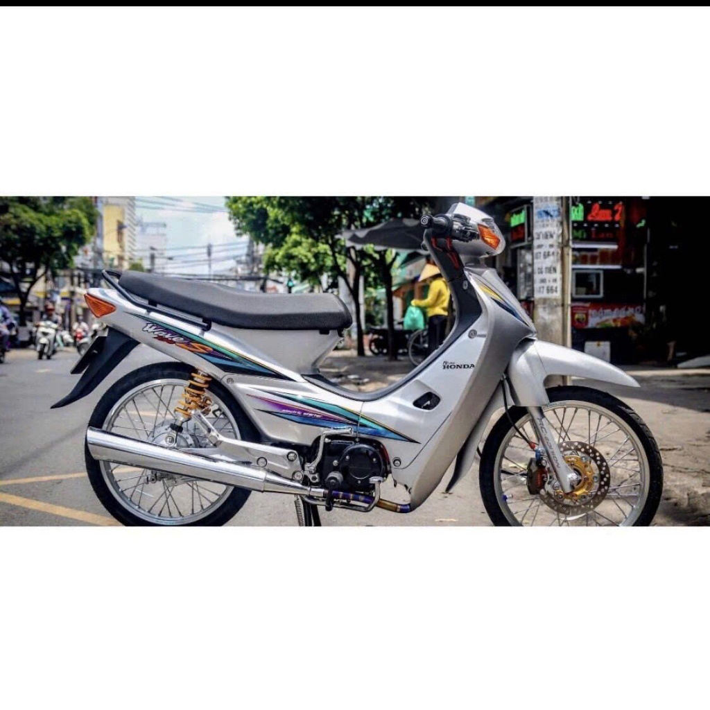 tem rời wave s110 bạc xanh tím decal 3 lớp