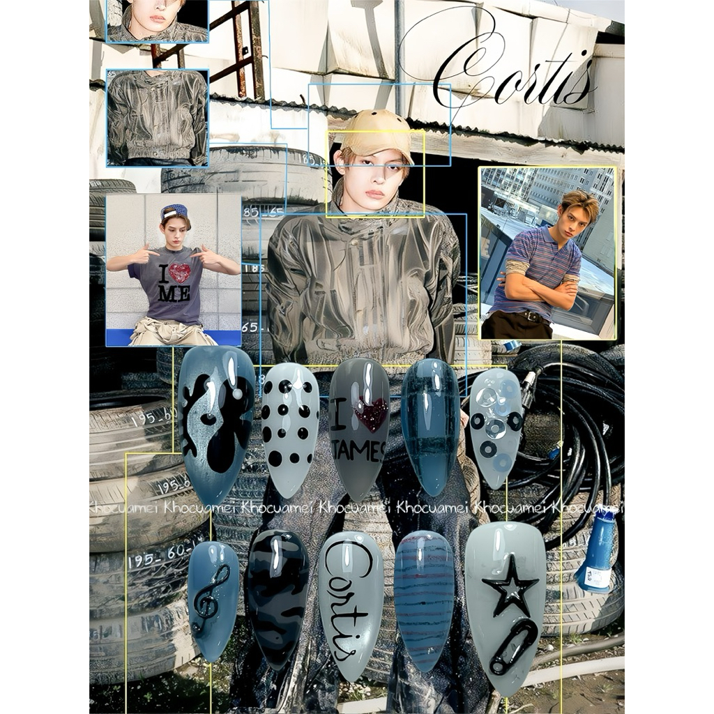 NAILBOX CORTIS JAMES XANH ĐEN - KHOCUAMEI