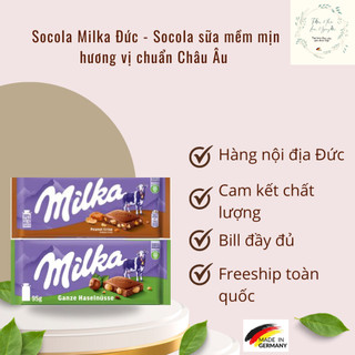 Socola Milka Đức - Socola sữa mềm mịn hương vị chuẩn Châu Âu