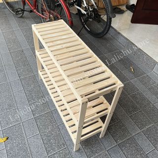 Kệ gỗ 3 ngăn decor, kệ gỗ trang trí