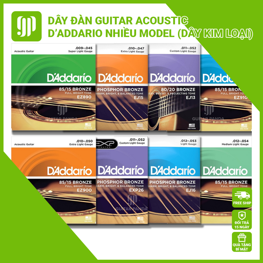 Dây Đàn Guitar Acoustic Phosphor Bronze 85/15 80/20 GUITAR PANDA