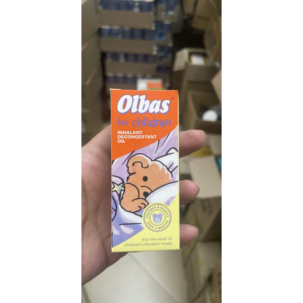 Tinh dầu xông mũi, ngạt cho bé Olbas Oil