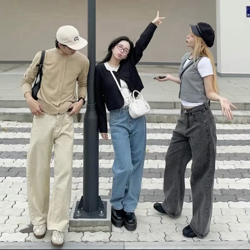 ALL WIDE STRAIGHT JEANS - Quần jeans ống đứng wide Whose. | BigBuy360 - bigbuy360.vn