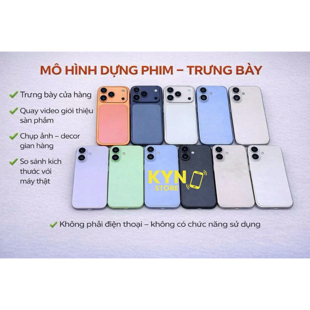 Mô hình Iphone 17- decor cửa hàng, giá rẻ, đẹp như thật