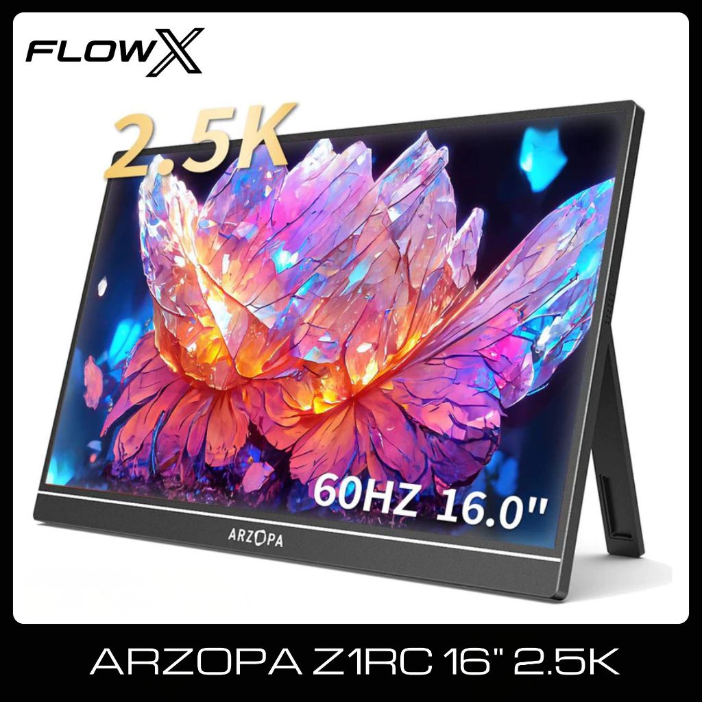Màn Hình Di Động ARZOPA Z1RC 16 Inch 2.5K IPS 16:10 Khung Hợp Kim USB-C HDMI