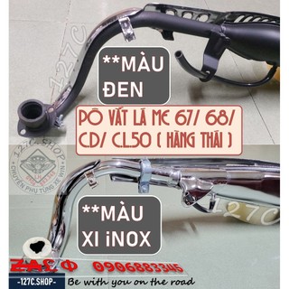 [HCM] Pô vắt lá me 67 68 CD CL50 (Hàng Thái) màu đen hoặc màu xi inox
