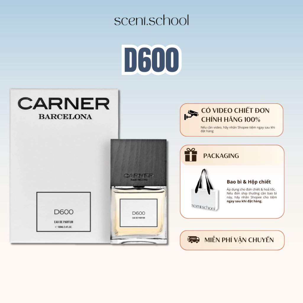 5/10ml | Carner Barcelona D600 | Nước hoa Unisex | Scent.school