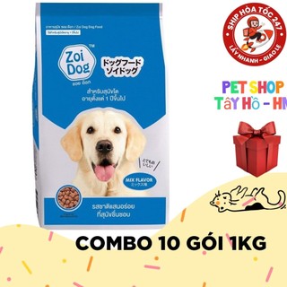 XẢ KHO GIÁ RẺ - 10 kg ( 10 gói 1kg ) - Zoi Dog - Thức ăn chó giá rẻ SIÊU TIẾT KIỆM
