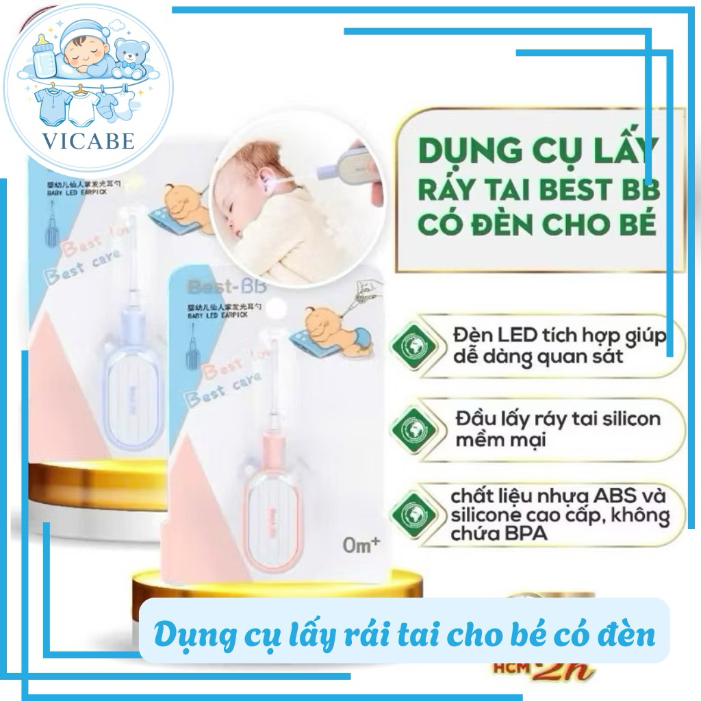 Lấy ráy tai có đèn cao cấp Best BB cho bé.