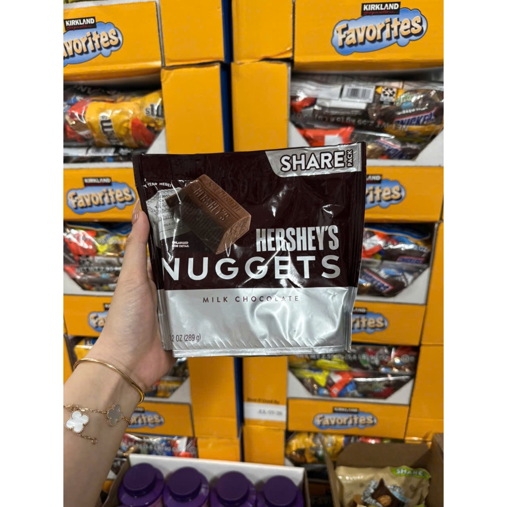 Socola Hershey’s  Nuggets Đủ Vị - Gói 289G Mỹ