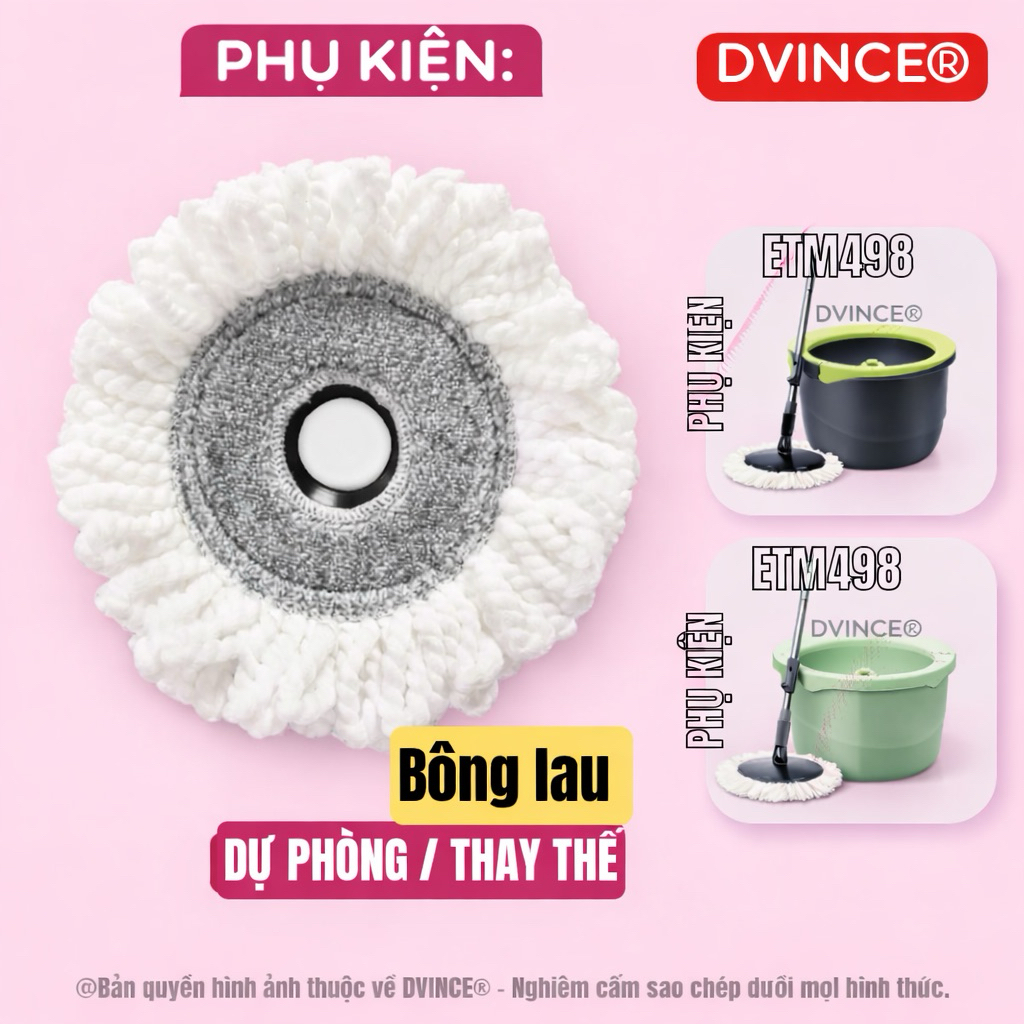 ⚡Bông Lau Thay Thế Của Bộ Lau Nhà ETM498 | HPP345 | ETM498S2 | ETM498MIT | ETM498MITS2 | HPP345S2 Io