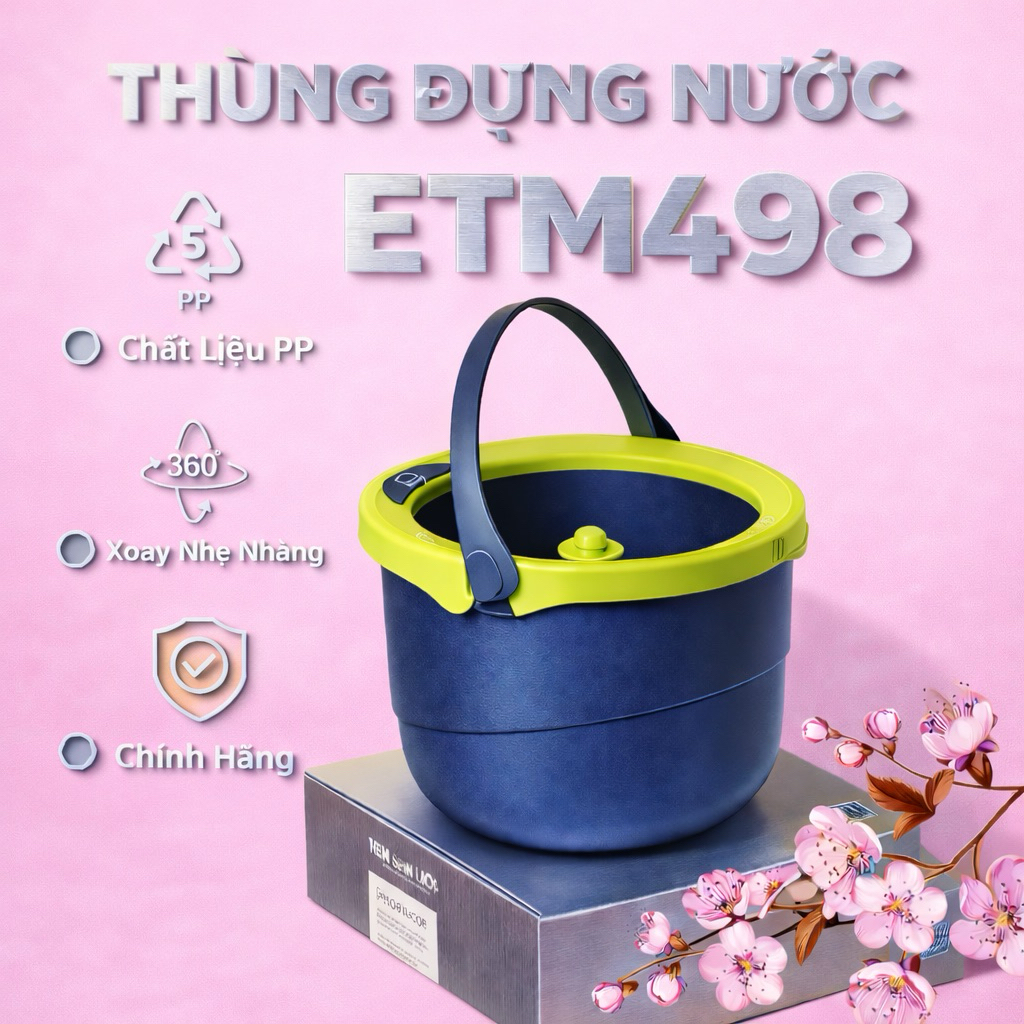 [Phụ Kiện] THÙNG ĐỰNG NƯỚC ETM498 màu xanh IocknIock.