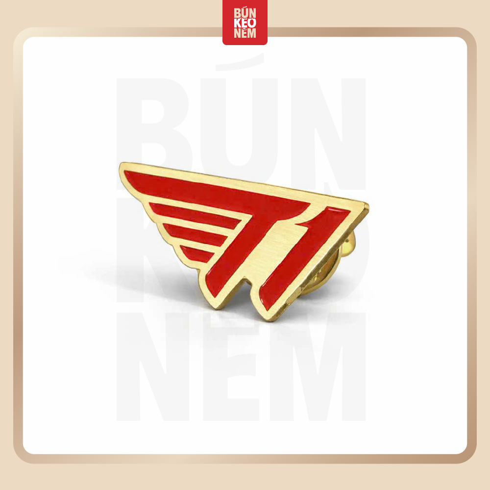 Logo Badge T1 Esports  – Huy Hiệu Cài Áo T1 Kim Loại Cao Cấp