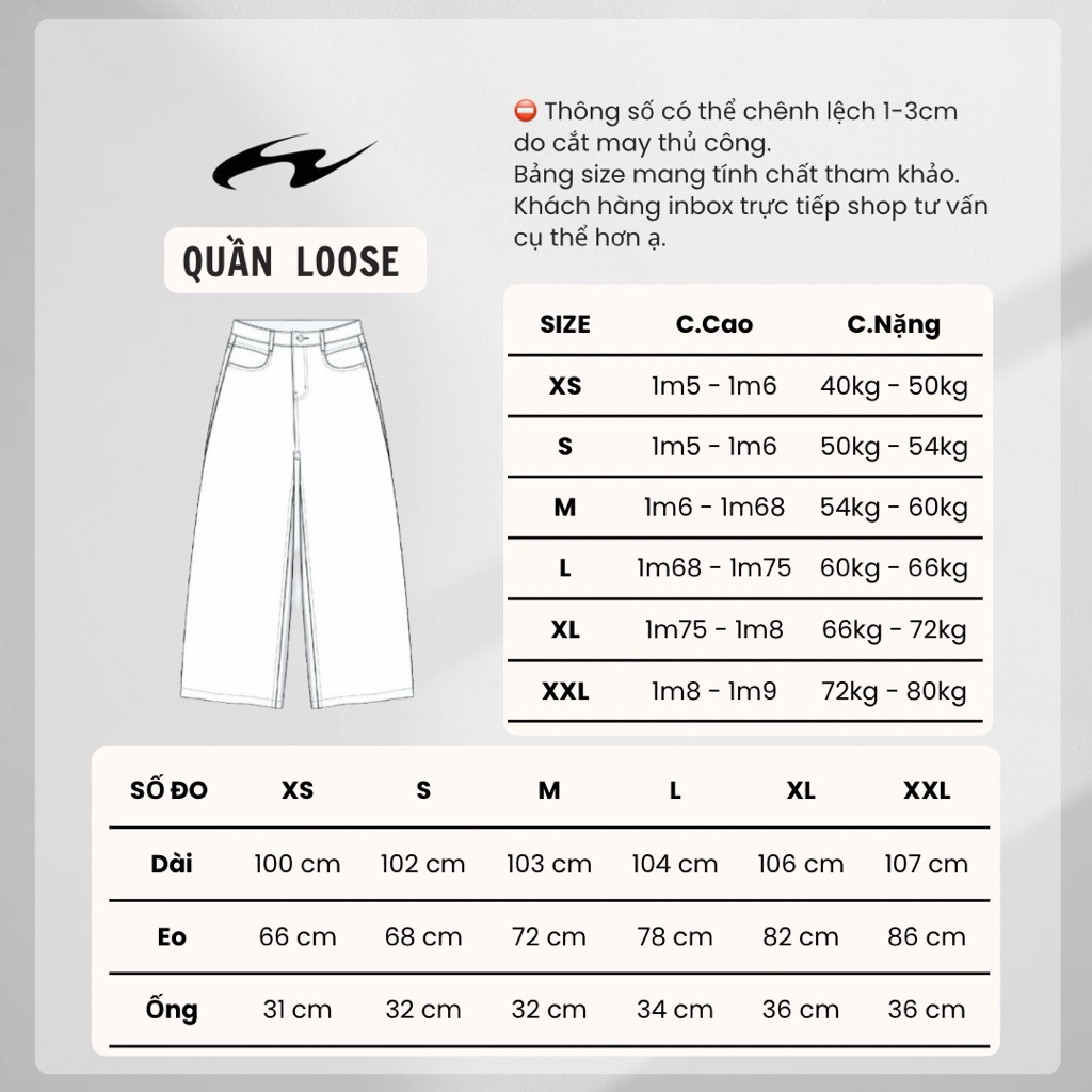 WIDE LEG RIPPER  LOOSE JEANS - Quần jeans rách ống siêu to form rộng unisex nam nữ Whose. | BigBuy360 - bigbuy360.vn