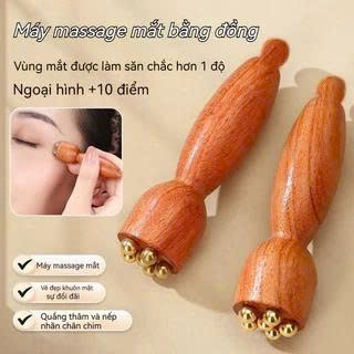 Cây Lăn Mas sage Mặt Mini Gỗ Hồng, chăm sóc da tiện dụng, Giảm Mỏi Quầng Thâm