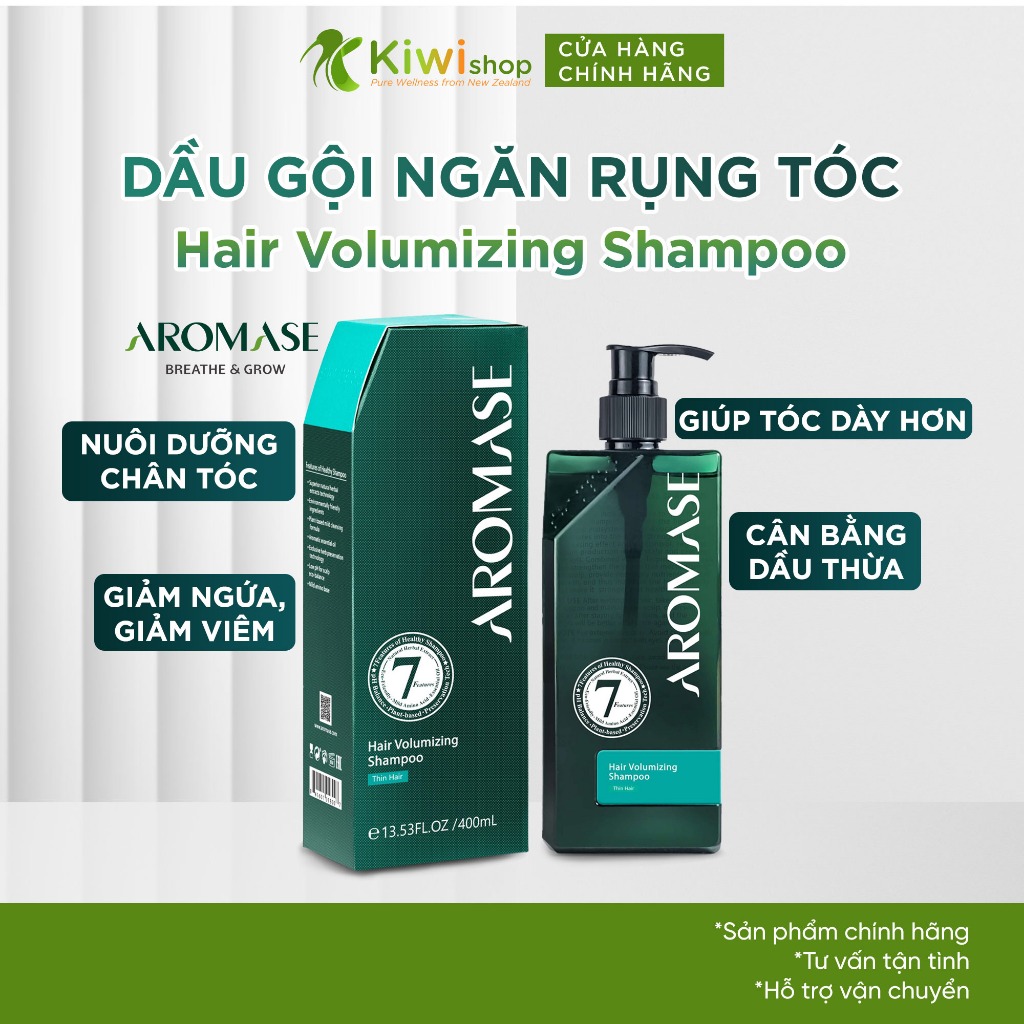 Dầu gội ngăn rụng và hỗ trợ mọc tóc Aromase Hair Volumizing Shampoo 90ml/ 400ml