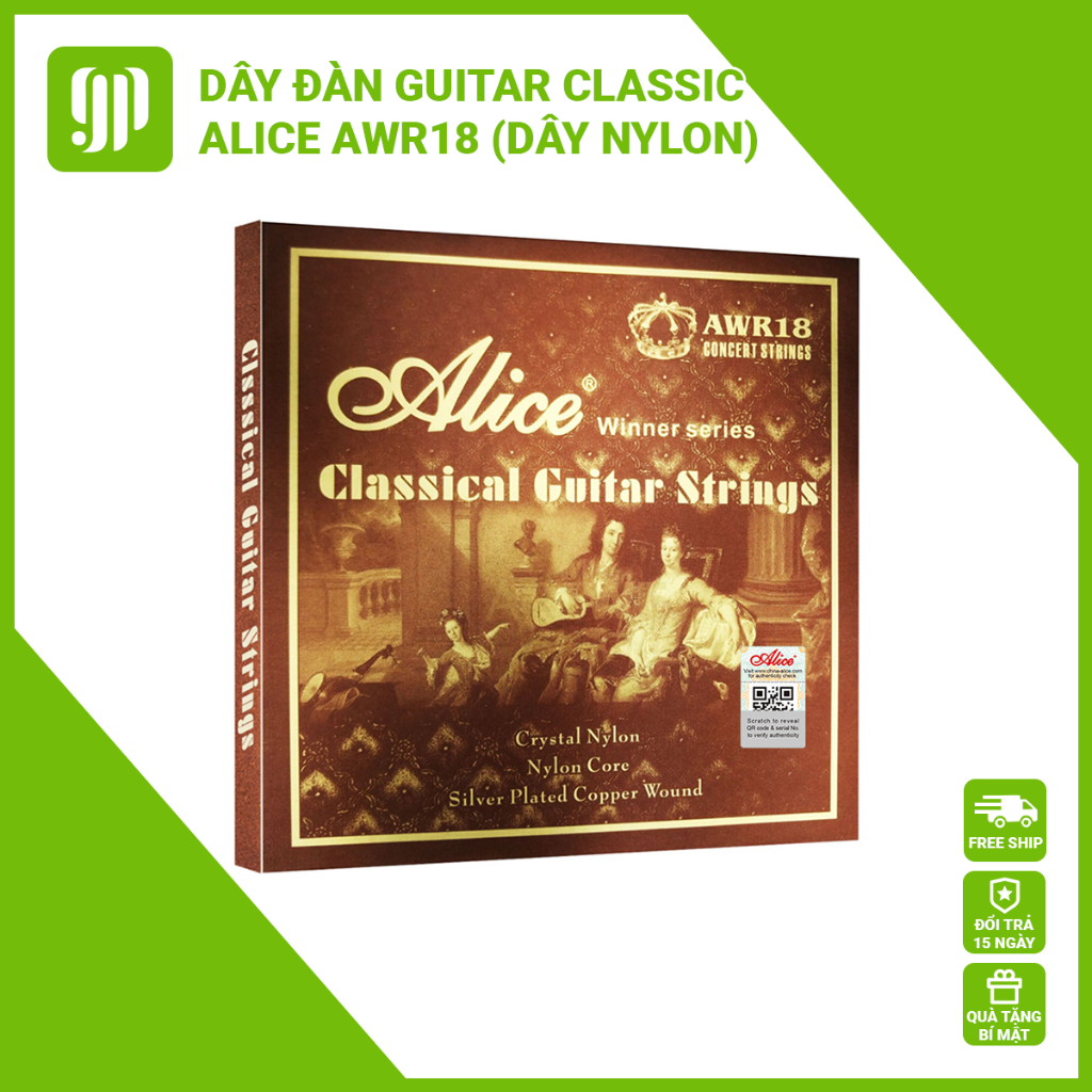 [Chính Hãng] Dây Đàn Guitar Classic Nilon Alice AWR18 Cao Cấp GUITAR PANDA