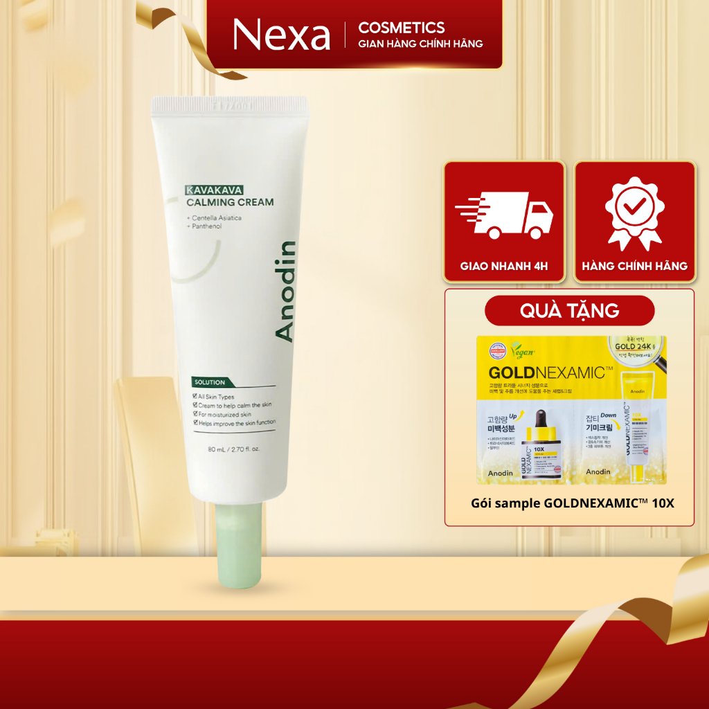 Kem dưỡng làm dịu và cấp ẩm sâu Anodin Kavakava Calming 80g - Hàng chính hãng