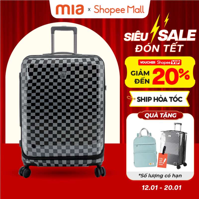 Vali Heys EZ Fashion -  Size 20/24/28 inch, Nhựa PC Cao Cấp, Ngăn Đựng Laptop, Khoá Đôi Nới Rộng, Ch