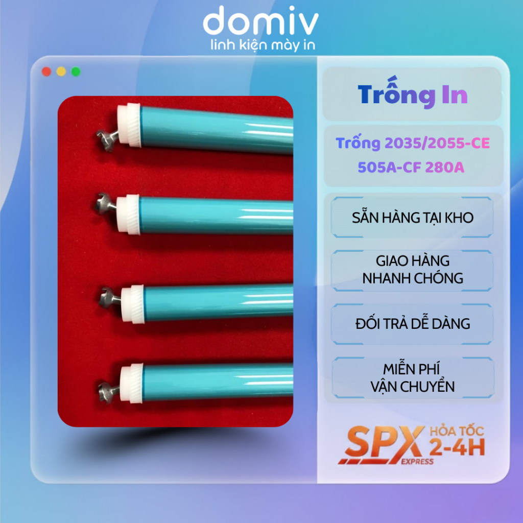 TRỐNG MÁY IN HP Dùng Cho 2035 / 2055 – CE505A – CF280A (Phấn)