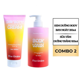 Kem Body Nâng Tone Five Grains 200ml Chính Hãng – Kem Dưỡng Ban Ngày, Cấp Ẩm Dưỡng Thể Trắng Da Toàn Thân