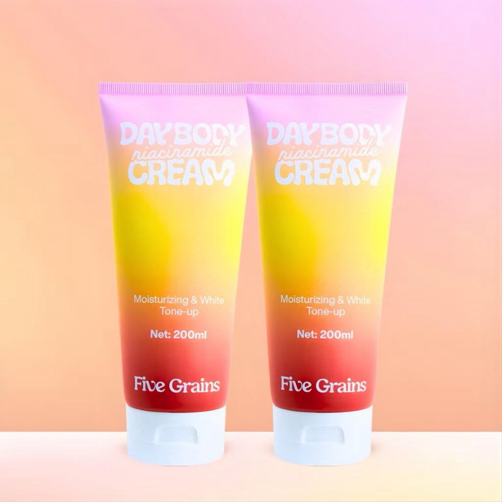 Kem Body Nâng Tone Five Grains 200ml Chính Hãng – Kem Dưỡng Ban Ngày, Cấp Ẩm Dưỡng Thể Trắng Da Toàn