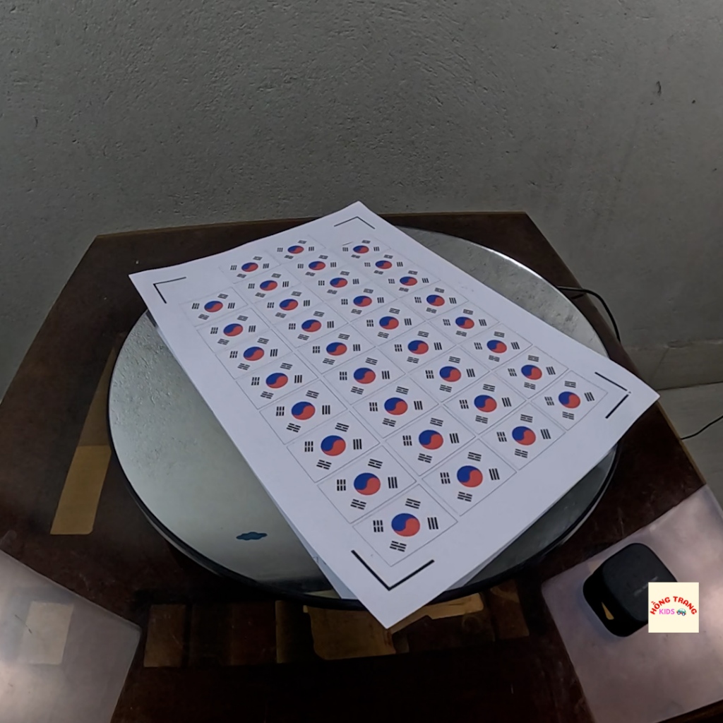 Sicker cờ Hàn Quốc dùng trang trí lễ hội, góc học tập, phòng làm việc