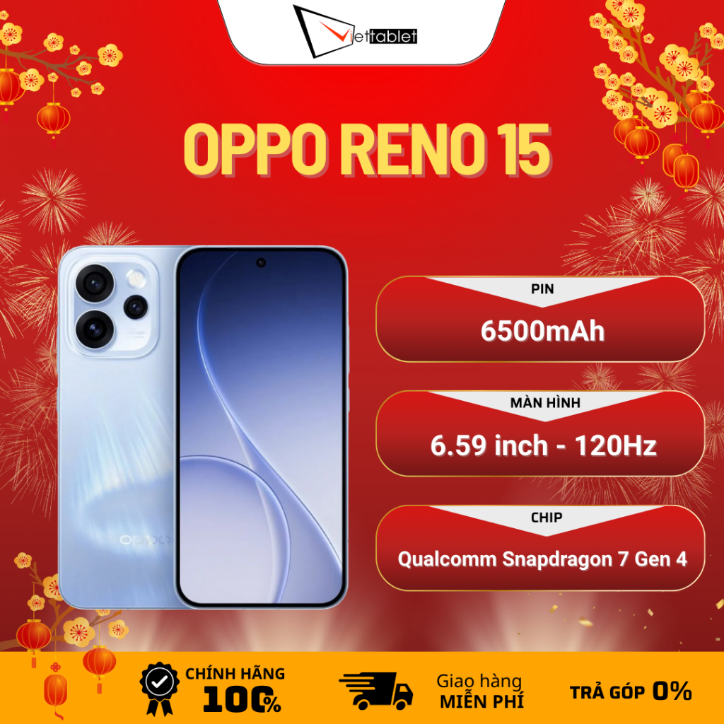 Oppo Reno 15 5G (12GB - 256GB) - Hàng Chính Hãng