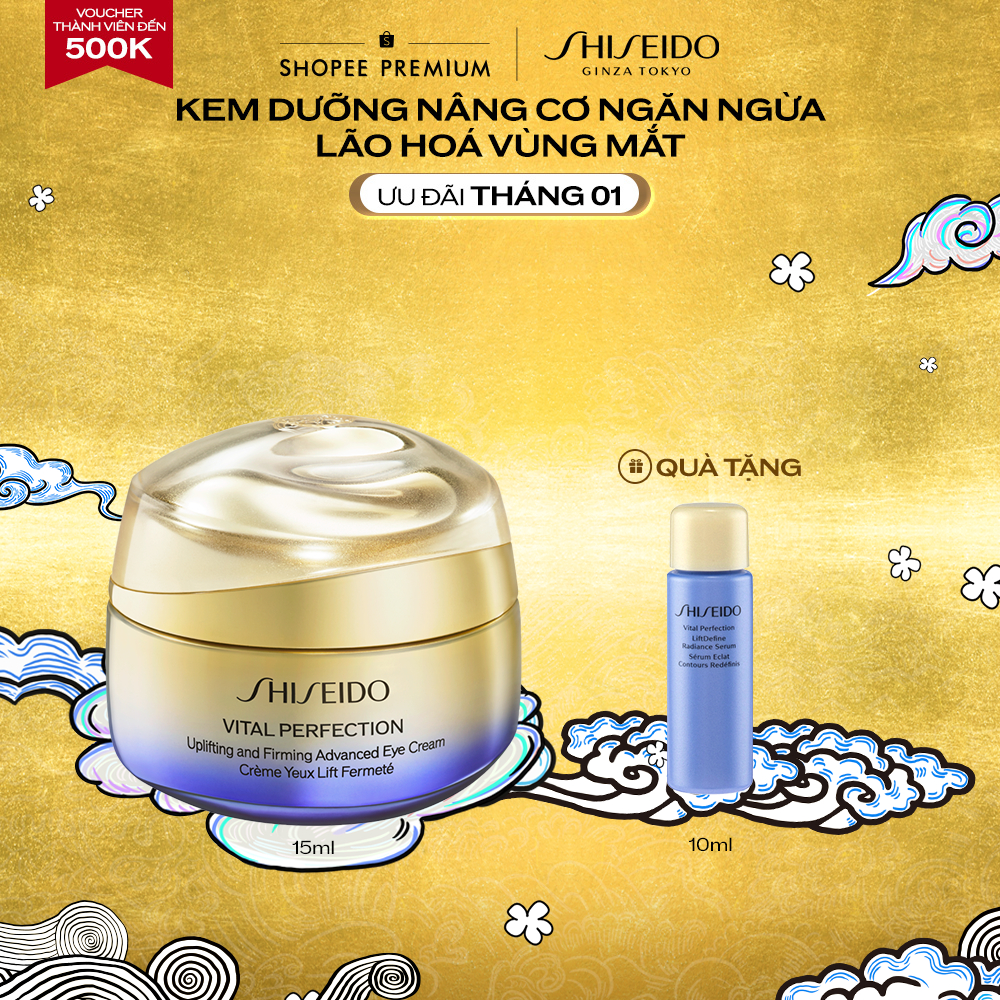 Kem dưỡng mắt cao cấp giúp nâng cơ và săn chắc Shiseido Vital Perfection Uplifting and Firming Advan