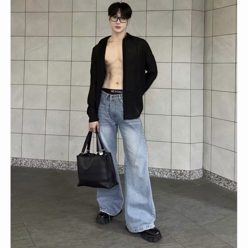 ALL FLARED JEANS WASH - Quần jeans ống loa form unisex nam nữ Whose. | BigBuy360 - bigbuy360.vn