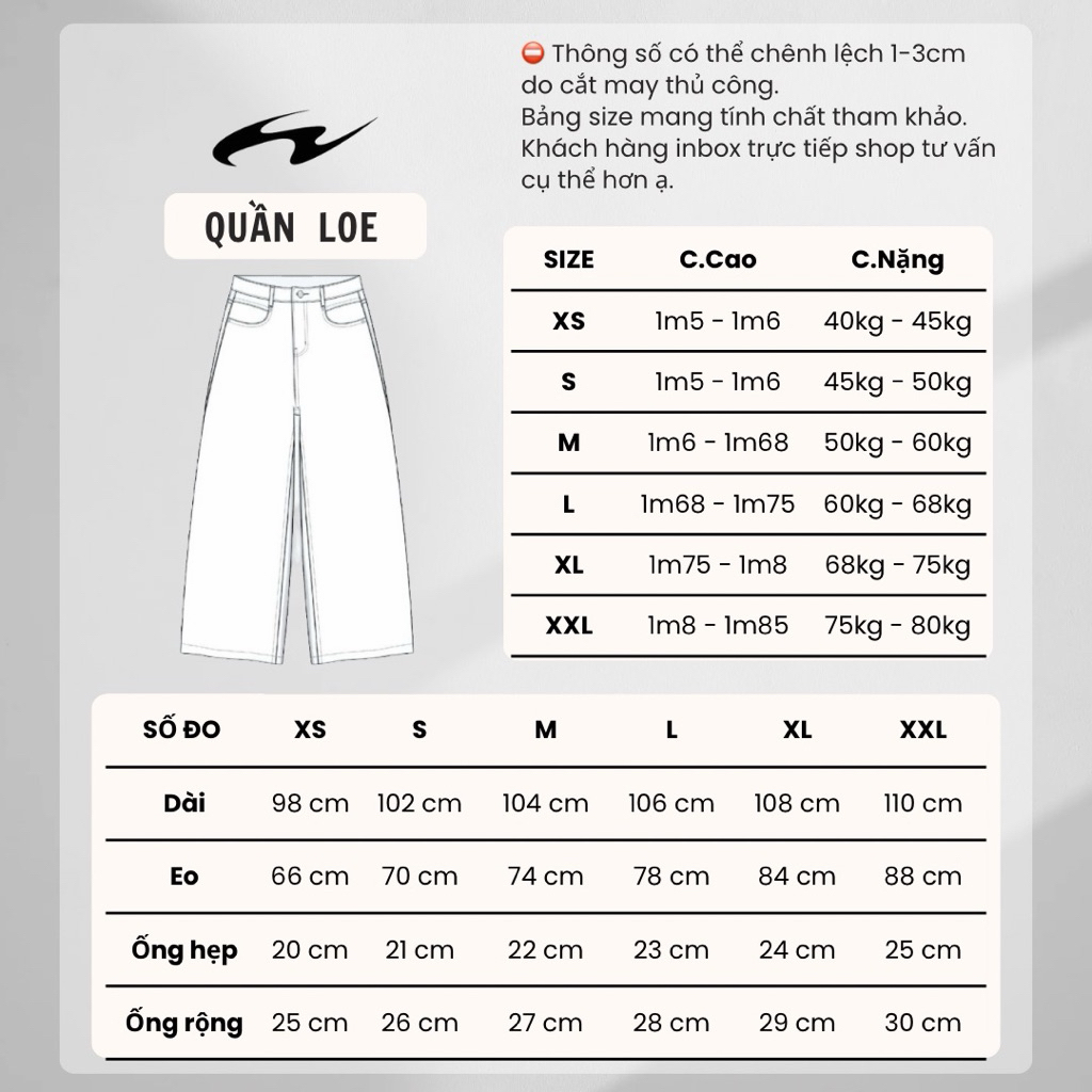 ALL FLARED JEANS WASH - Quần jeans ống loa form unisex nam nữ Whose. | BigBuy360 - bigbuy360.vn