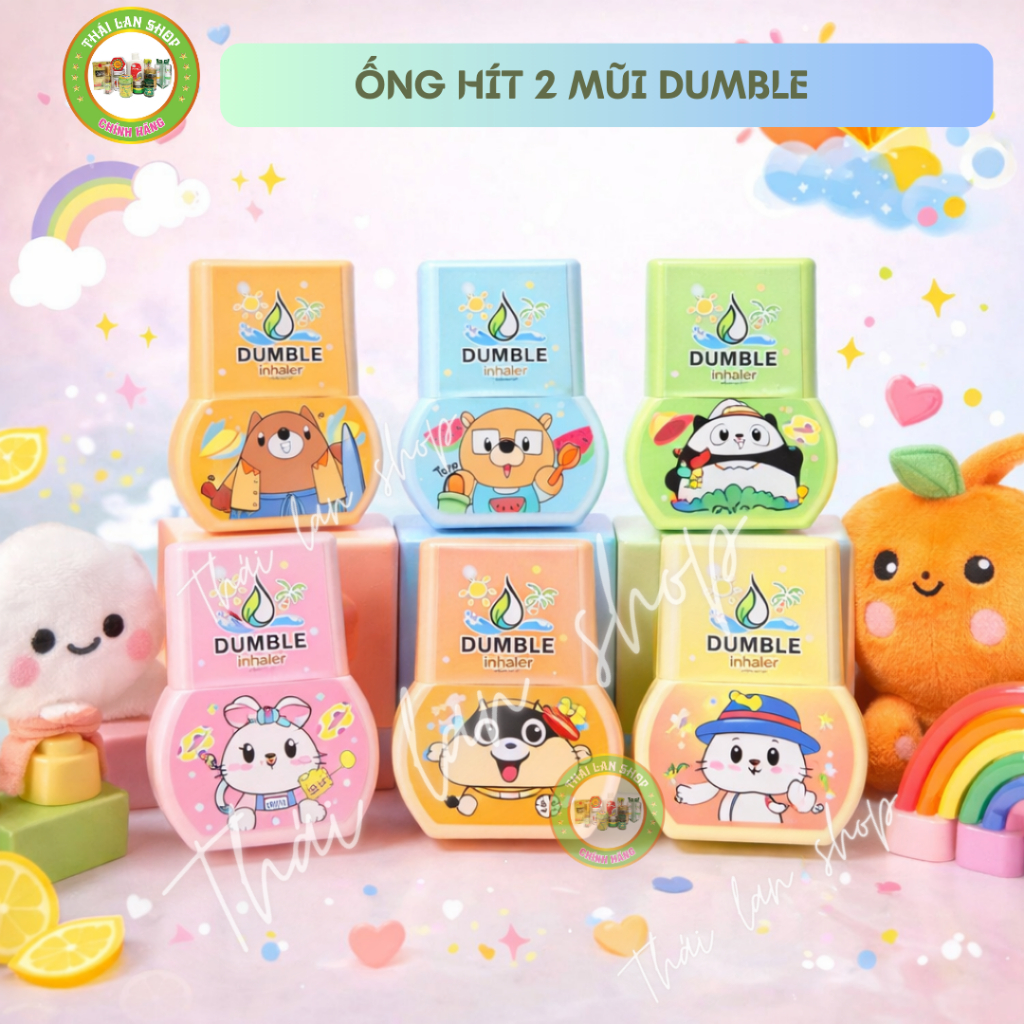 Ống Hít 2 Mũi Dumble Inhaler - Ống Hít Thông Mũi Thái Lan