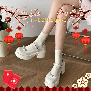 [HỎA TỐC]Giày mary jane búp bê oxford nữ cao gót đính nơ xinh xắn đế độn 7cm đi chơi hot trend 2026 HYEONGD54(LÙI 1SIZE)