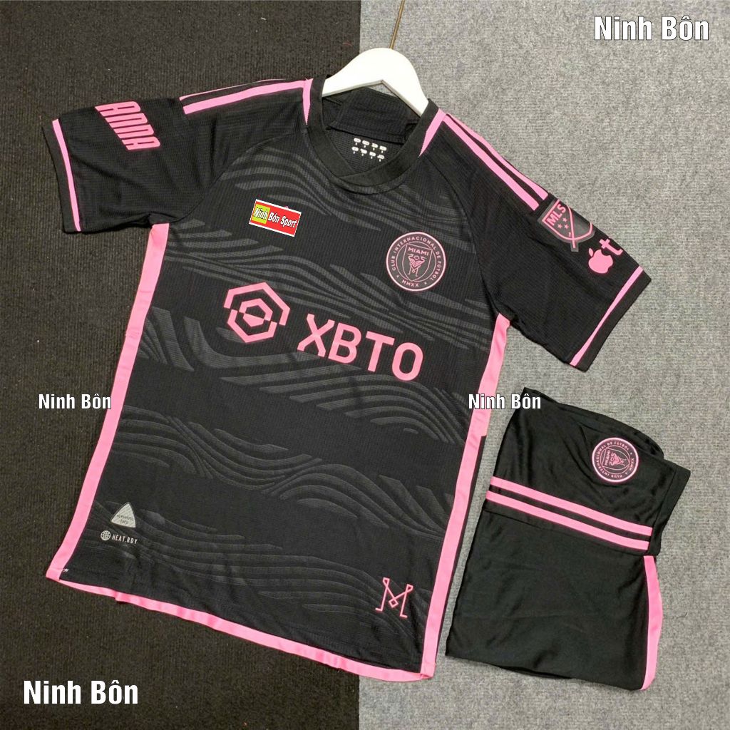 Bộ Quần Áo Bóng Đá CLB Inter Miami Sân Khách 23/24 - Vải Polyester Thái Cao Cấp
