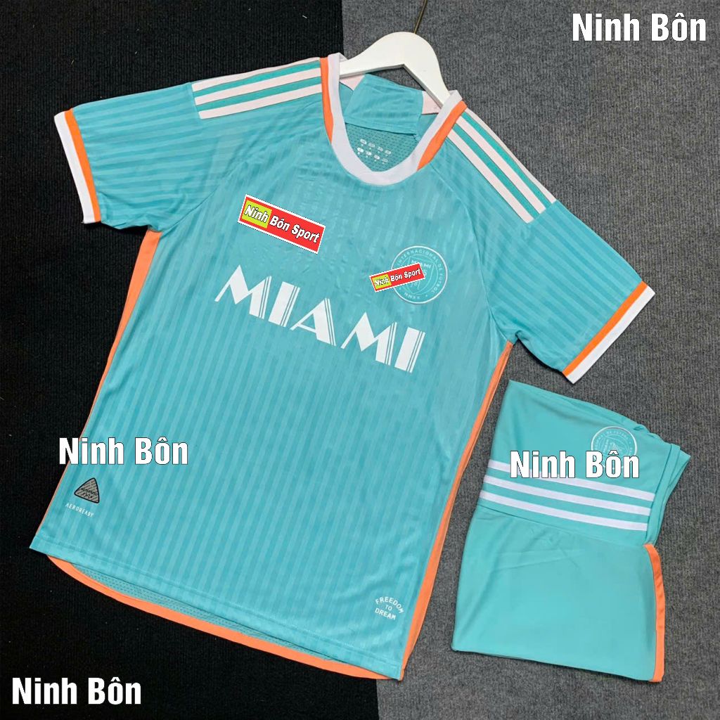 Bộ Quần Áo Bóng Đá CLB Inter Miami Sân Khách 2025 - Vải Polyester Thái Cao Cấp