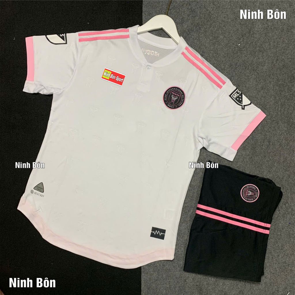 Bộ Quần Áo Bóng Đá CLB Inter Miami Trắng 2024 - Vải Polyester Thái Cao Cấp