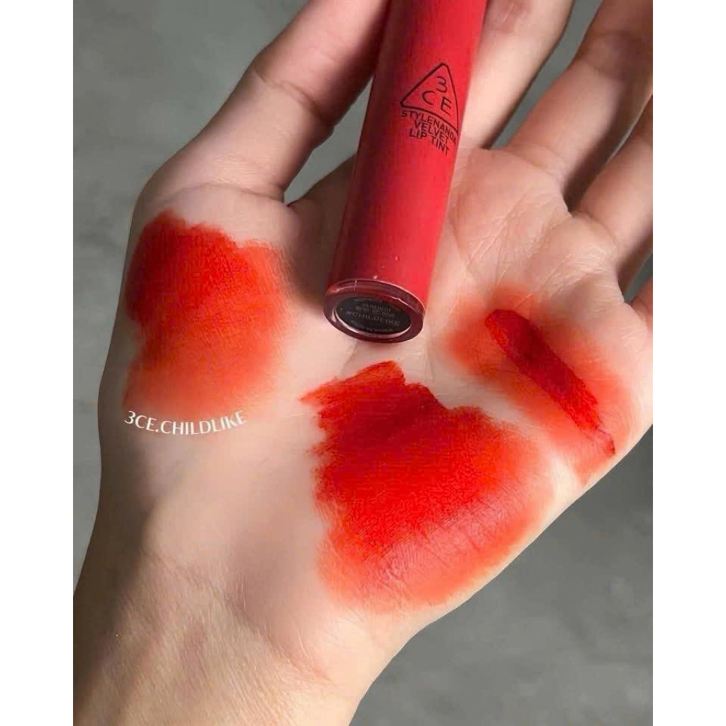 Son 3CE ChildLike Đỏ Cam Siêu Đẹp