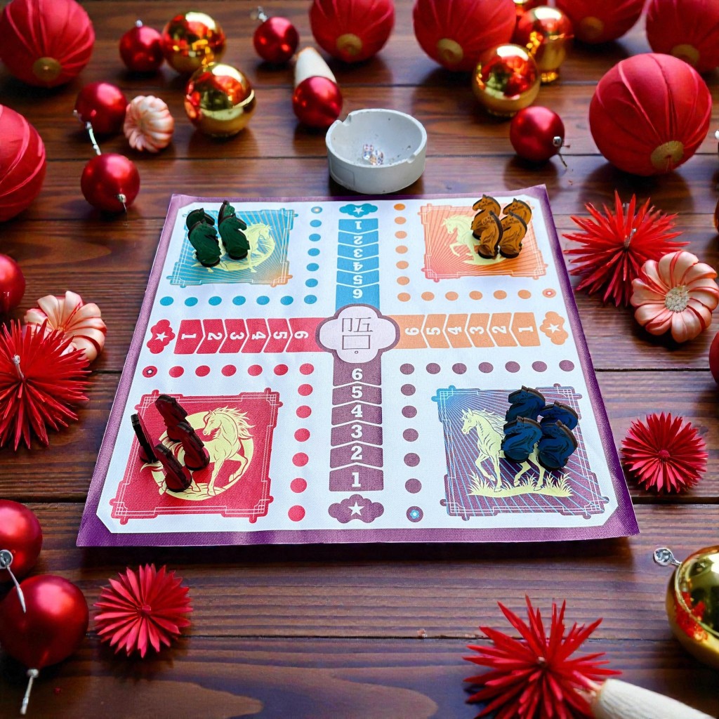 🎲 BỘ CỜ CÁ NGỰA GỖ PLYWOOD 5MM – BÀN CỜ CANVAS – LAMDECOR KHẮC LOGO THEO YÊU CẦU 🎲