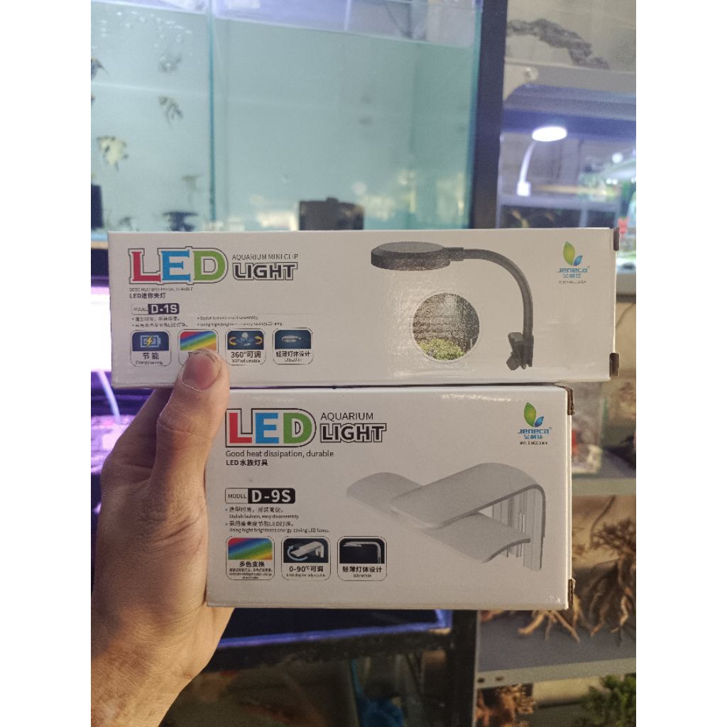 Đèn Led kẹp mini siêu sáng 3chế độ màu cho bể cá D1s,D9s- Đèn Led Aquarium